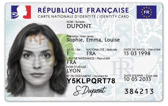 Carte nationale d'identité française – photo identité conforme Marseille Studio Valbarelle